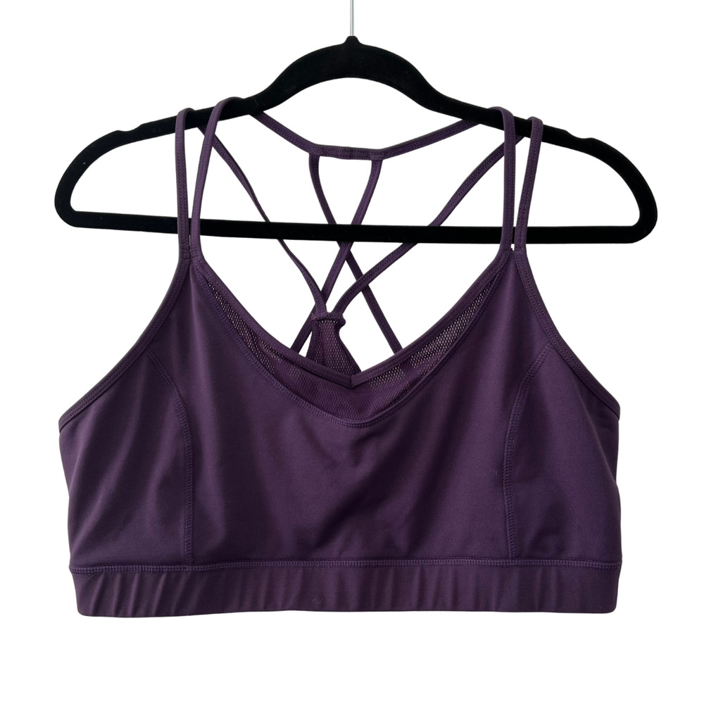 GAIAM Deep Purple Strappy Sports Bra
